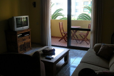 Salón con salida a la terraza, Apartamento Balcón del Mar, Benicarló