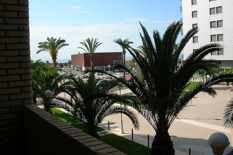 Vistas al puerto desde la terraza, Apartamento Balcón del Mar, Benicarló